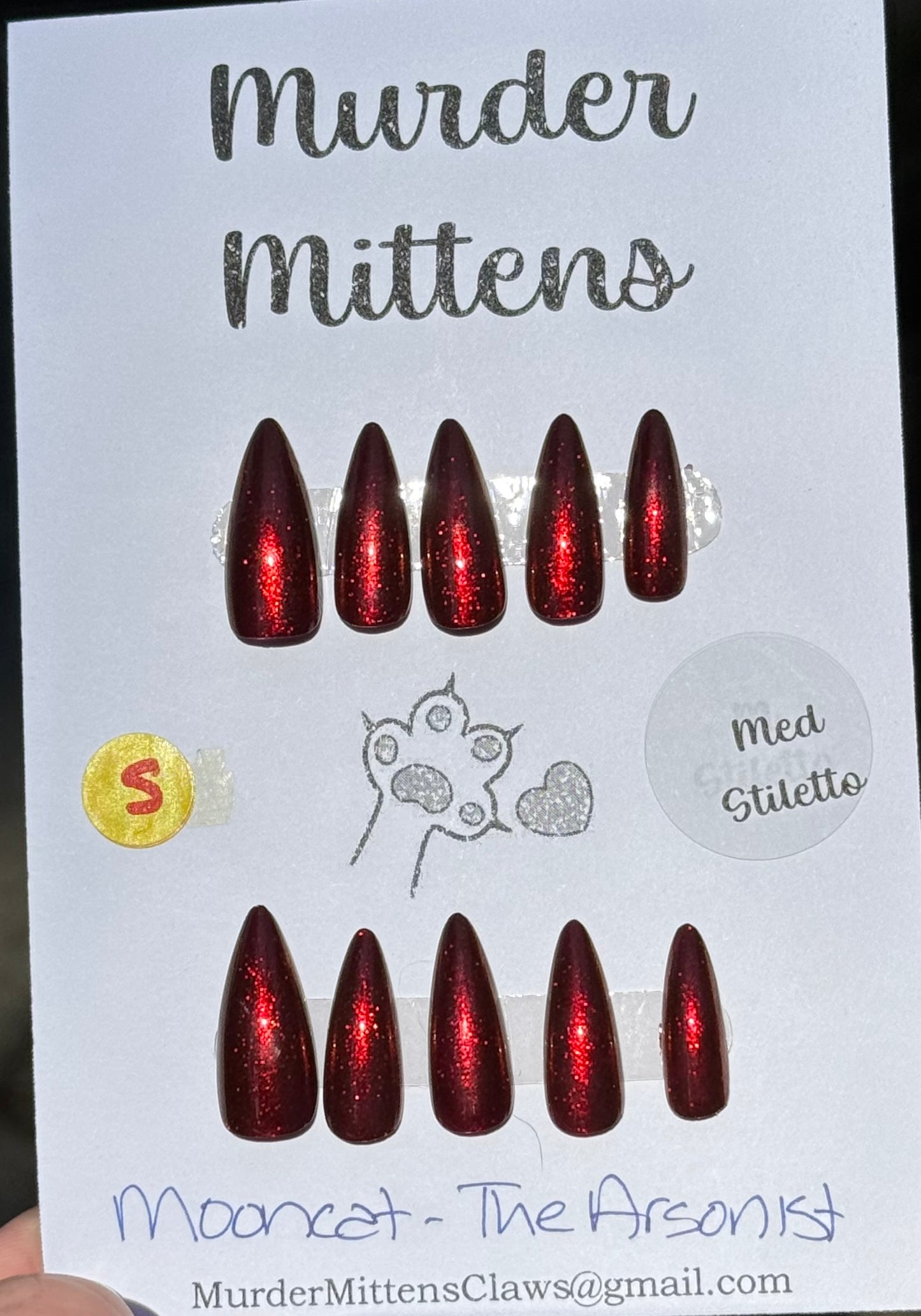 Mooncat - The Arsonist, press-on nails