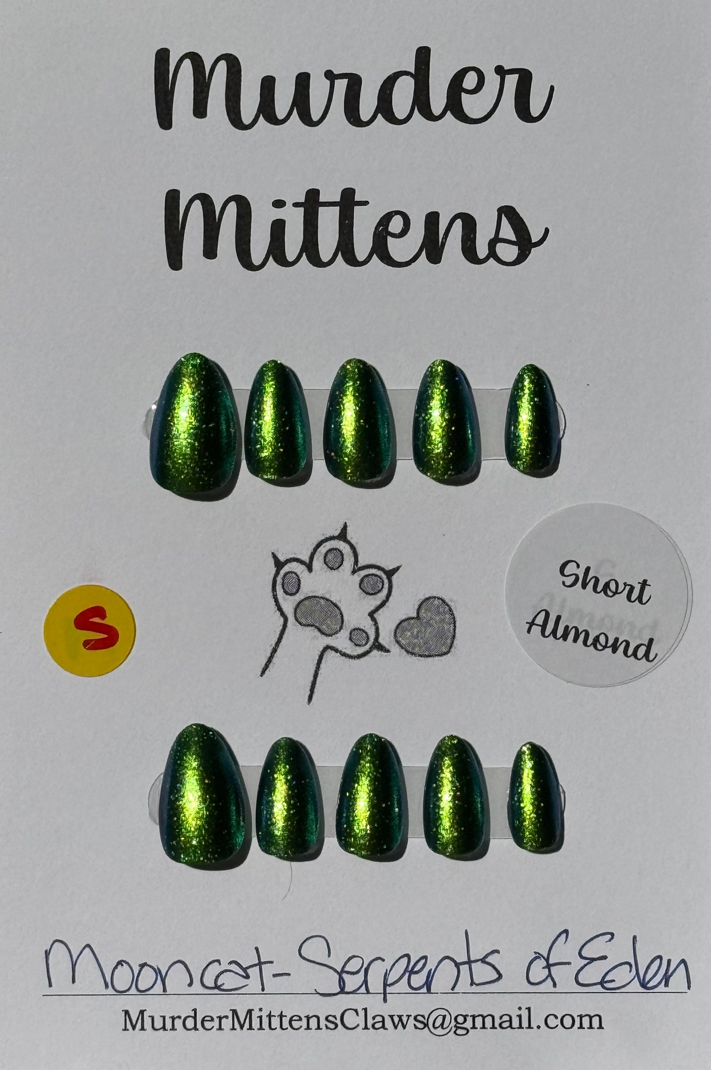 Mooncat - Serpents of Eden, press-on nails