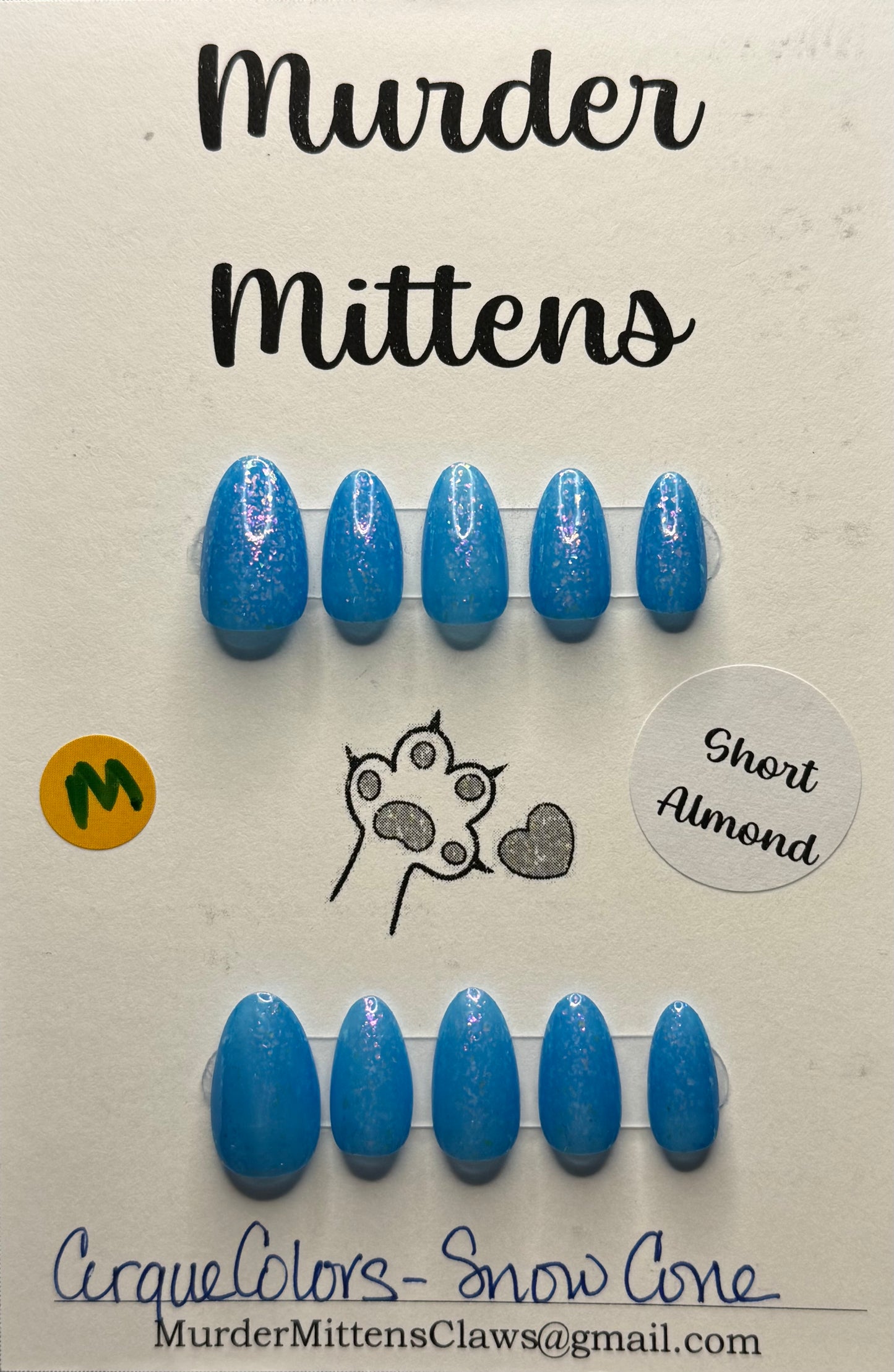 Cirque Colors - Snow Cone, press-on nails