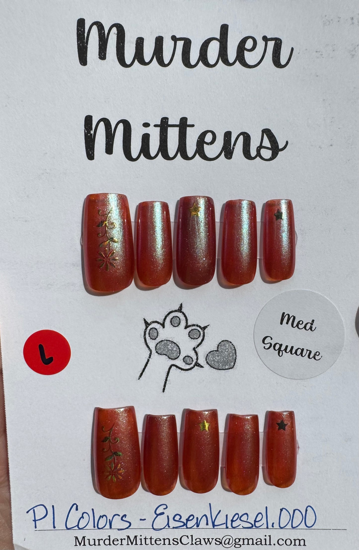 PI Colors - Eisenkiesel.000, press-on nails