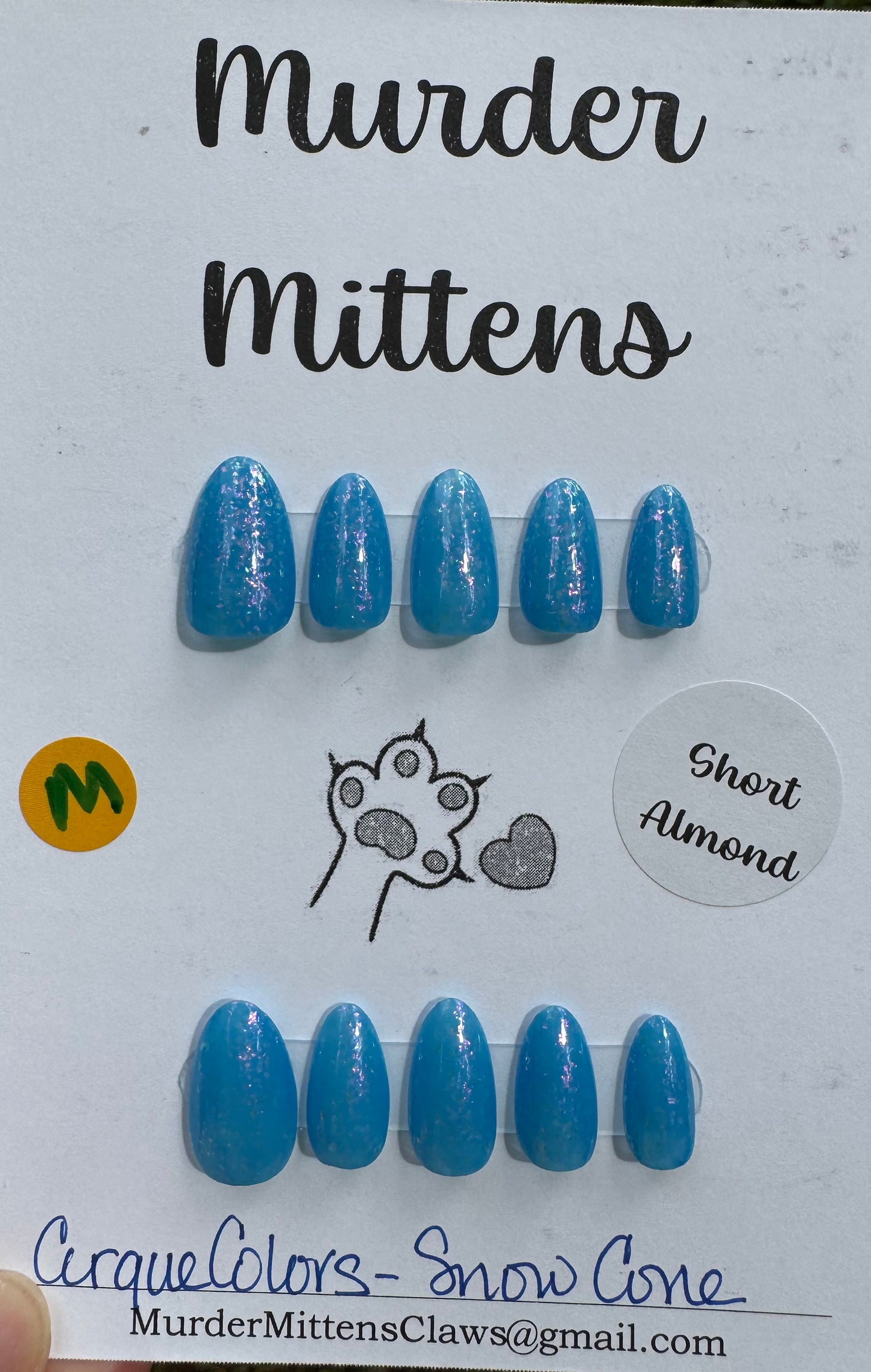 Cirque Colors - Snow Cone, press-on nails